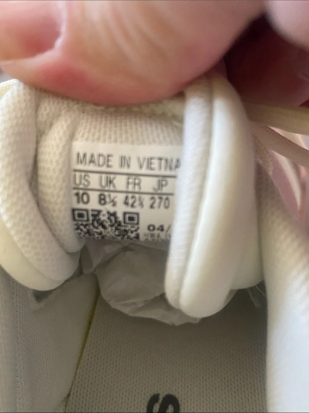 🆕 Women’s Adidas VL Court Bold Shoes - Ivory / Sandy Pink. Size 10. NIB